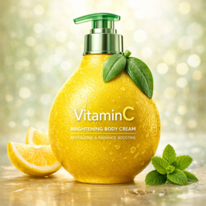 crème corps éclatante jaune